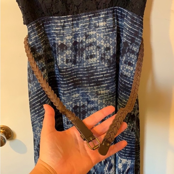 Strapless Summer Dress - Black & Blue XL - Picture 4 of 5